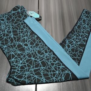 NEW LuLaRoe Black and Teal Workout Leggings